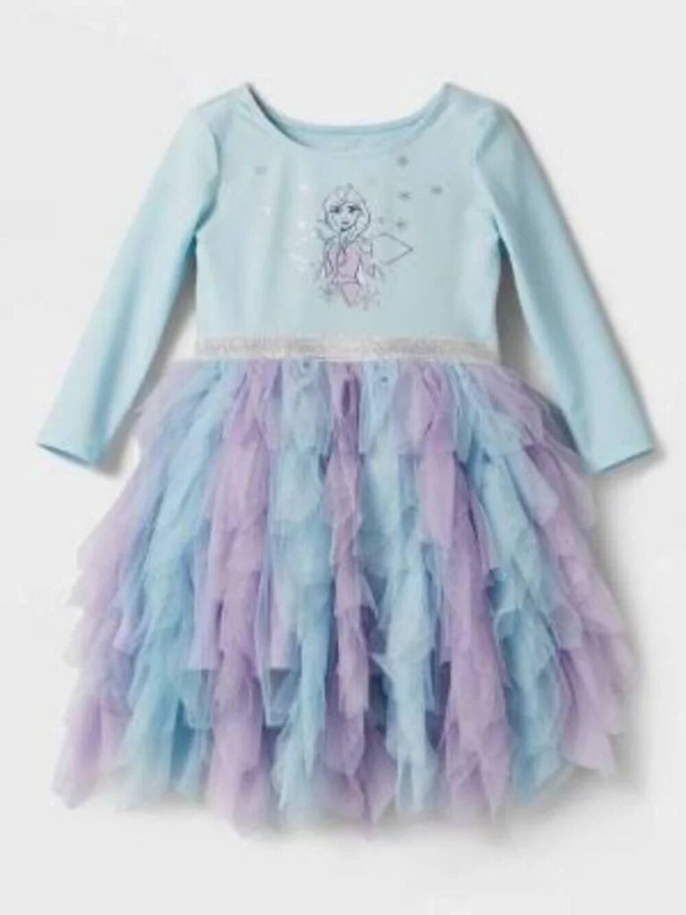 SET OF 2 DISNEY BEAUTY AND THE BEAST BELLE AND FROZEN ELSA TULLE COSTUME 2T/ 3T